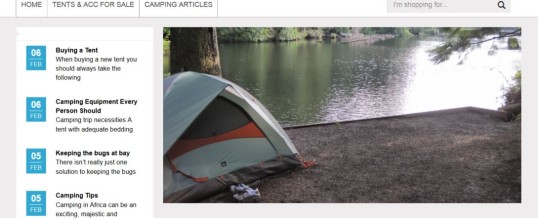 WordPress Theme For Camping